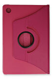 Samsung Galaxy X200 Tab A8 10.5 Kılıf 360 Tablet Deri Kılıf - Pembe-(5796)