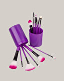 Kusursuz Makyaj İçin 12 Parça Profesyonel Fırça Seti Taşınabilir Kutu Hediyel