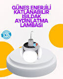 Solar Enerjili Katlanabilir Led Kamp ve Bahçe Lambası