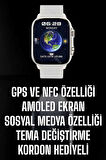 Akıllı Saat Android ve İOS Uyumlu NFC Ve GPS Özelliği Arama Cevaplayan