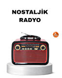 Bluetooth’lu LED Işıklı Nostaljik Müzik Kutusu – Ahşap Dokulu Vintage Tasar