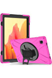Samsung Galaxy T220 Tab A7 Lite 8.7 Kılıf Amazing Tablet Kapak - Pembe-(5796)
