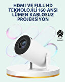 160 ANSI Lümen Parlaklığa Sahip Geniş Ekran Projeksiyon