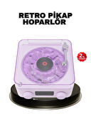 Projektör Işıklı Retro Hoparlör Bluetooth AUX USB Hafıza Kartlı 360° Sesli ?