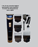 Profesyonel Şarjlı Saç ve Sakal Kesme Makinesi – Unisex 12 mm Ayarlanabilir Ba?