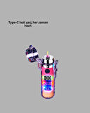 Güç Göstergeli Şarjlı Fenerli USB Elektrikli Çakmak