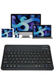 Bluetooth Şarj Edilebilir Mini Q Klavye Kablosuz Taşınabilir