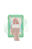 iPad 5 Air 9.7 Kılıf Strap New Tablet Kapak - Yeşil-(5796)