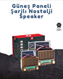 KTF-1428 Taşınabilir Güneş Enerjili Bluetooth Radyo Hoparlör – Şarjlı Radyo