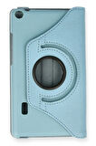 Huawei MediaPad T3 7 Kılıf 360 Tablet Deri Kılıf - Turkuaz-(5796)