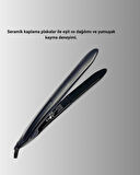 Profesyonel 2025 Saç Düzleştirici Isı Ayarlı Titanyum Seramik Plakalı A Kalite