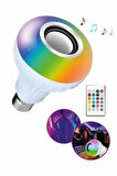 Bluetooth Hoparlör Akıllı Rgb Led Işık Renk Değiştirme Ses Bombası Ampül G?