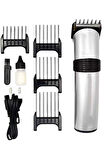 4 Taraklı Taşınabilir Profesyonel Saç ve Sakal Kesme Tıraş Makinesi