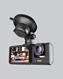 Üç Kameralı Araç İçi Kayıt Sistemi Full HD Gece Görüşlü ve G-Sensör Dest