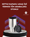 12V Çakmak Girişli Araç İçi Isıtıcı Paslanmaz Çelik Bardak