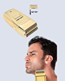 Çift Başlık ve Favori Şekillendirme Özellikli Altın Renk Tıraş Makinesi