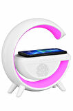 Bluetooth Hoparlör G Şekli Atmosfer Akıllı Rgb Lamba Wireless Kablosuz Şarj