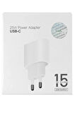 CA-13 25W Type-C Şarj Adaptörü - Beyaz-(5796)