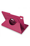 Lenovo M10 FHD Plus X606F Kılıf 360 Tablet Deri Kılıf - Pembe-(5796)