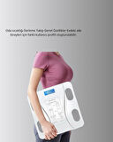 Bluetooth Akıllı Tartı – 8 Fonksiyonlu Dijital Baskül 180 kg Kapasiteli