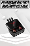 Kablosuz Bluetooth Kulaklık Powerbank Özellikli Göstergeli Hd Mikrofon