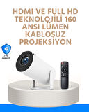 Kablosuz ve Kablolu Bağlantı Seçenekli Ev Tipi Projeksiyon