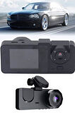 Araç İçi Dikiz Kamerası Sürüş Kaydedici 3 Lensli DVR Kamera