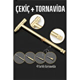 HSNET Çekiç ve 4 Farklı Tornavida Multi Set