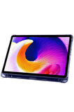 Xiaomi Redmi Pad SE 4G Kılıf Kalemlikli Mars Tablet Kılıfı - Lacivert-(5796)