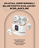Kulakiçi Bluetooth Kulaklık V5.3 – 4’lü Set Dijital Ekranlı Gürültü Engel