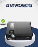 Full HD Projeksiyon – HDMI/USB Girişli Kumandalı Eğitim ve Sunum İçin İdeal