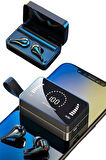 TWS Bluetooth Kulaklık Kablosuz Uzun Pil Ömrü Dijital Göstergeli Powerbank