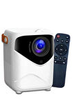 Projeksiyon Ev Sineması Bluetooth 4k HD Kaliteli Görüntü Kumandalı