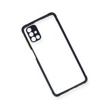 Samsung Galaxy M51 Kılıf Miami Şeffaf Silikon - Lacivert