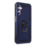Samsung Galaxy A14 4g Kılıf Sofya Yüzüklü Silikon Kapak - Lacivert