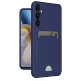 Samsung Galaxy A55 5g Kılıf Kelvin Kartvizitli Silikon - Lacivert