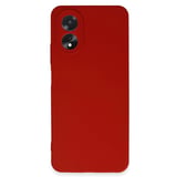 Oppo A38 Kılıf First Silikon - Kırmızı