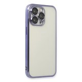 İphone 13 Pro Max Kılıf Razer Lensli Silikon - Mor