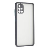 Samsung Galaxy A71 Kılıf Montreal Silikon Kapak - Gri