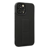 İphone 12 Pro Max Kılıf Mega Standlı Silikon - Siyah