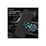 Samsung Galaxy A11 Kılıf Elit Yüzüklü Kapak - Siyah