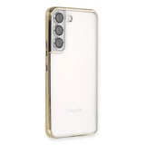 Samsung Galaxy S22 Kılıf Razer Lensli Silikon - Gold