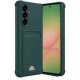 Samsung Galaxy A36 Kılıf Kelvin Kartvizitli Silikon - Koyu Yeşil