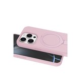 İphone 14 Pro Max Regal Magsafe Standlı Kapak - Açık Pembe