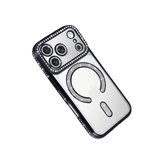 İphone 17 Pro Max Joke Simli Magneticsafe Kılıf - Siyah