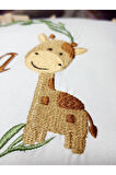40x40 Cm Fırfırlı Nakışlı Kırlent Bebek İsimli Takı Yastığı İçi Dolgulu