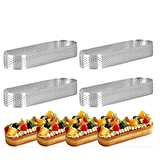 Narkalıp Oval Delikli Tart Kalıbı 4 Lü 12x4cm