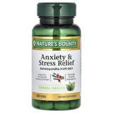 Nature's Bounty Anxiety  Stress Relief, Ashwagandha L-Theanine KSM66 600 mg 50 Tablets