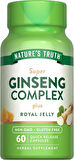Nature's Truth Super Ginseng Complex (Korean Ginseng+American Ginseng) with Royal Jelly 60 Caps