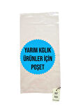 1 KG NAYLON TORBA POŞET ALIŞVERİŞ SAĞLAM ERZAK YARIM KG'LUK ŞEFFAF BAKKALİYE TORBASI 15x30cm